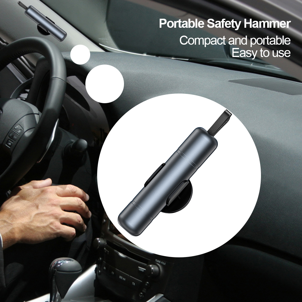 Car Emergency Tool Kit - 2025 Car Safety Hammer Aluminum Alloy