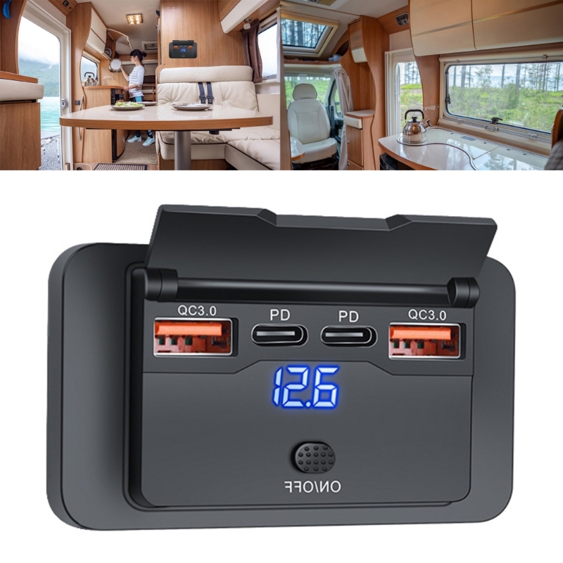 4 Ports Dual PD Dual QC 3.0 US – Car Accessories Qc recenzja i cena