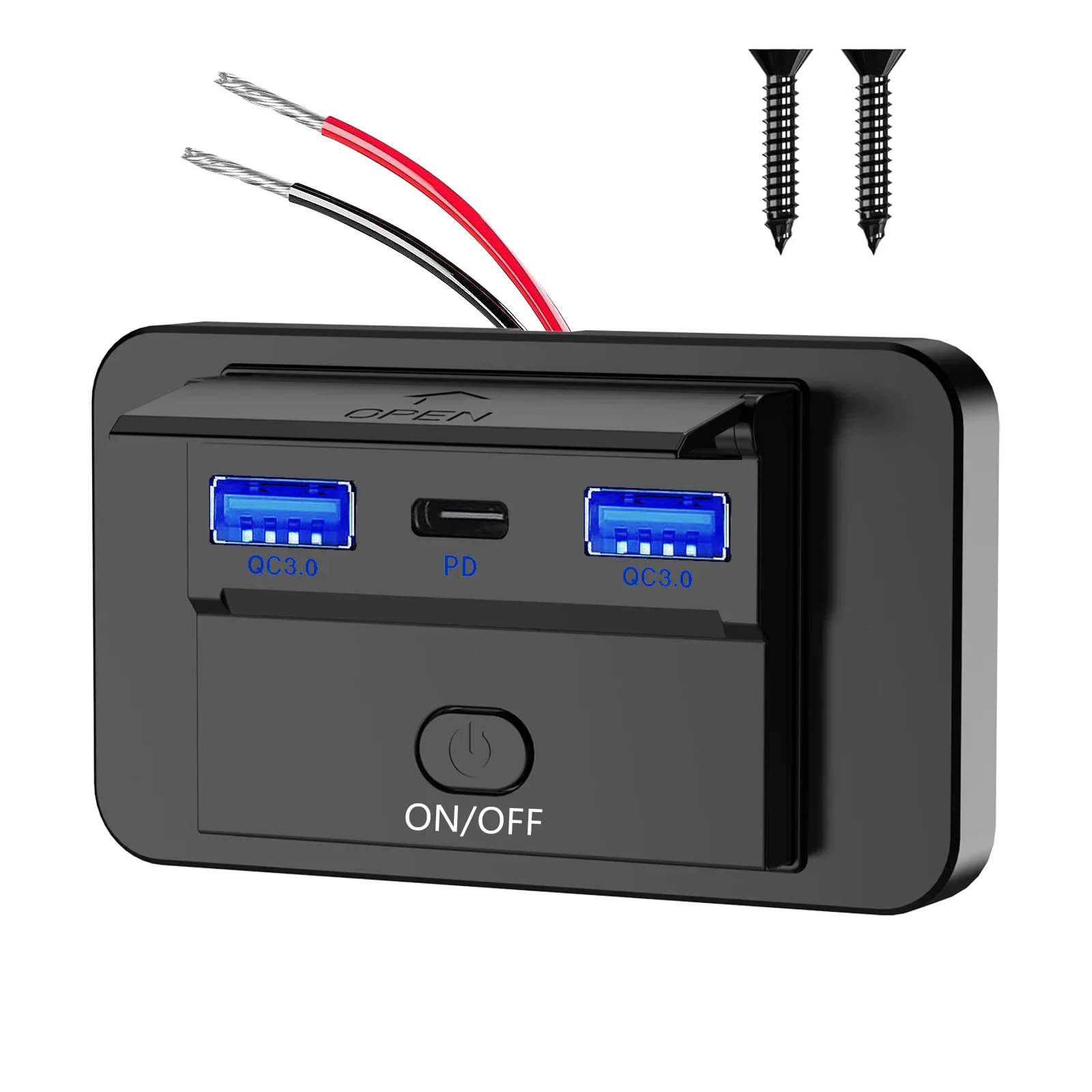12V USB Outlet Panel Wall Moun – Car Accessories Qc recenzja i cena
