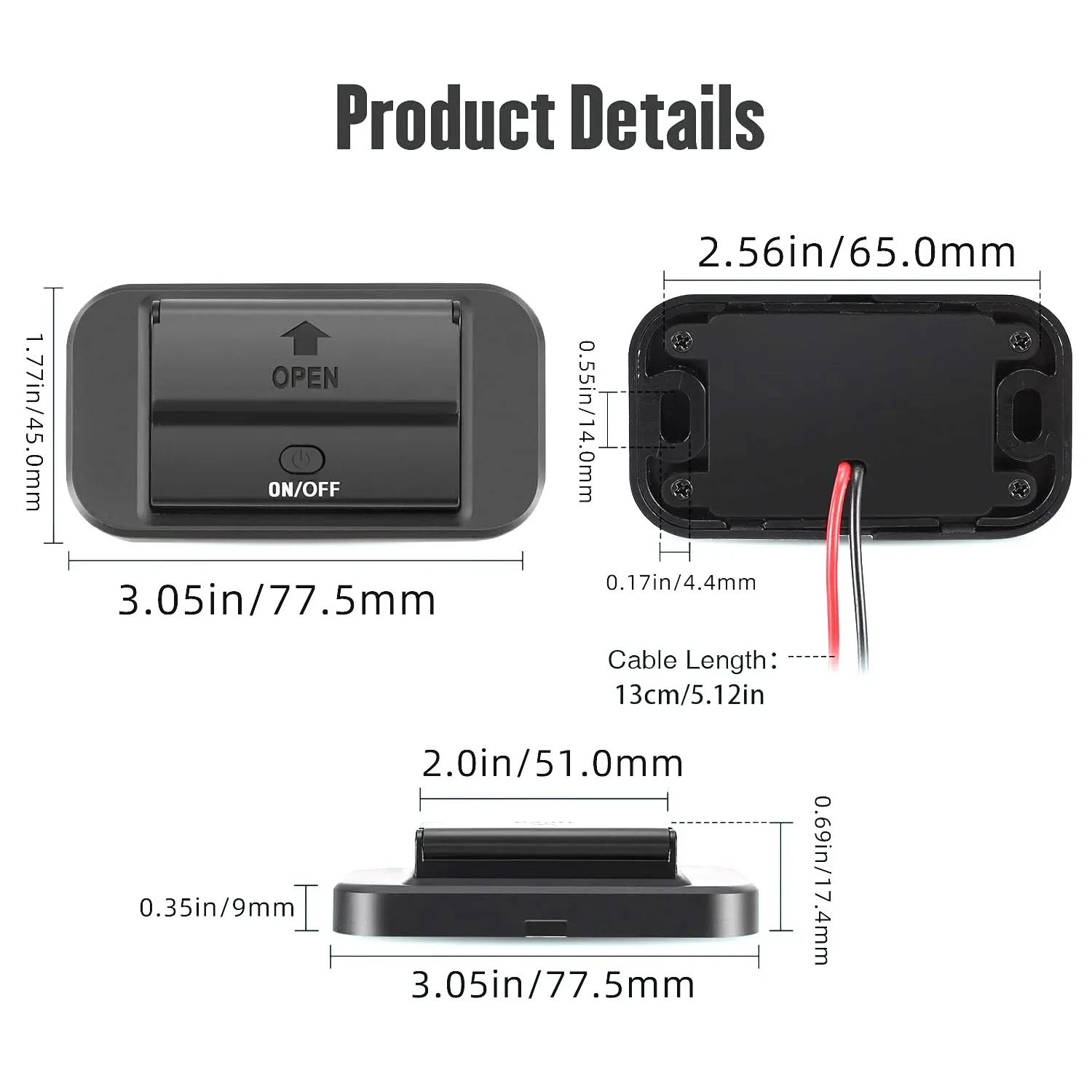 12V USB Outlet Panel Wall Moun – Car Accessories Qc recenzja i cena