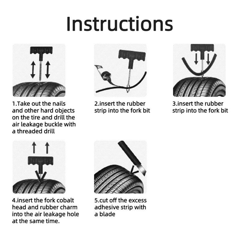 A30F-Car Tire Repair Kit Punct – Car Emergency Tool Kit recenzja i cena