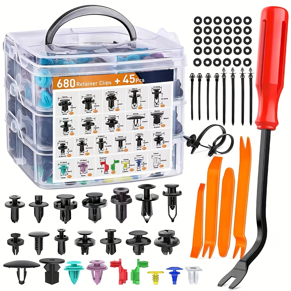 725pcs Automotive Fastener Cli – Car Emergency Tool Kit recenzja i cena