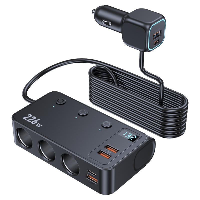 C33 226W Car Charger Adapter 9 – Car Accessories Qc recenzja i cena