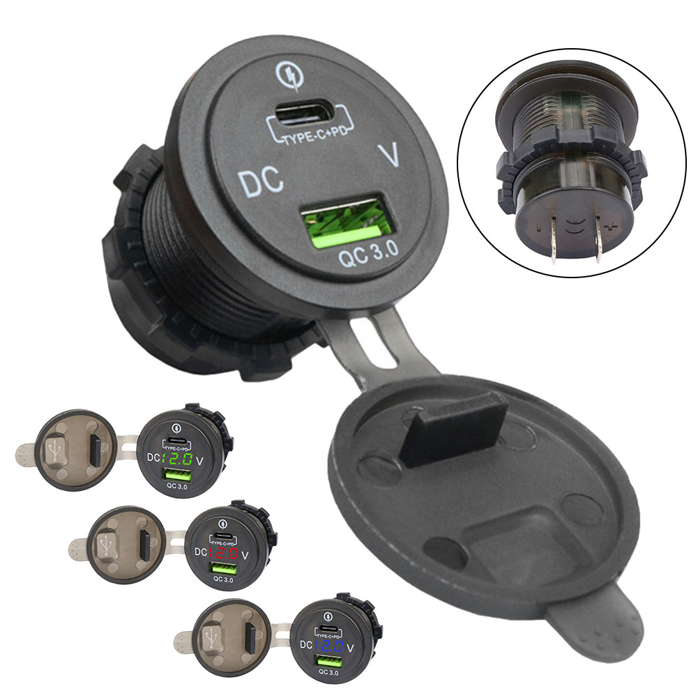 LED Outlet QC 3.0 Socket Voltm – Car Accessories Qc recenzja i cena