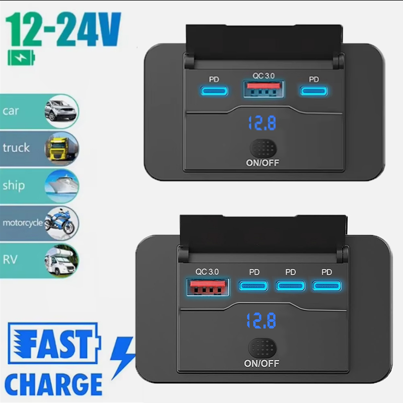 Three PD & QC 3.0 USB Car Char – Car Accessories Qc recenzja i cena