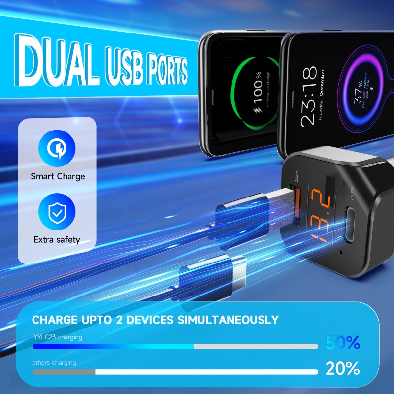 C23 Bluetooth 5.1 Car MP3 True – Car Accessories Qc recenzja i cena