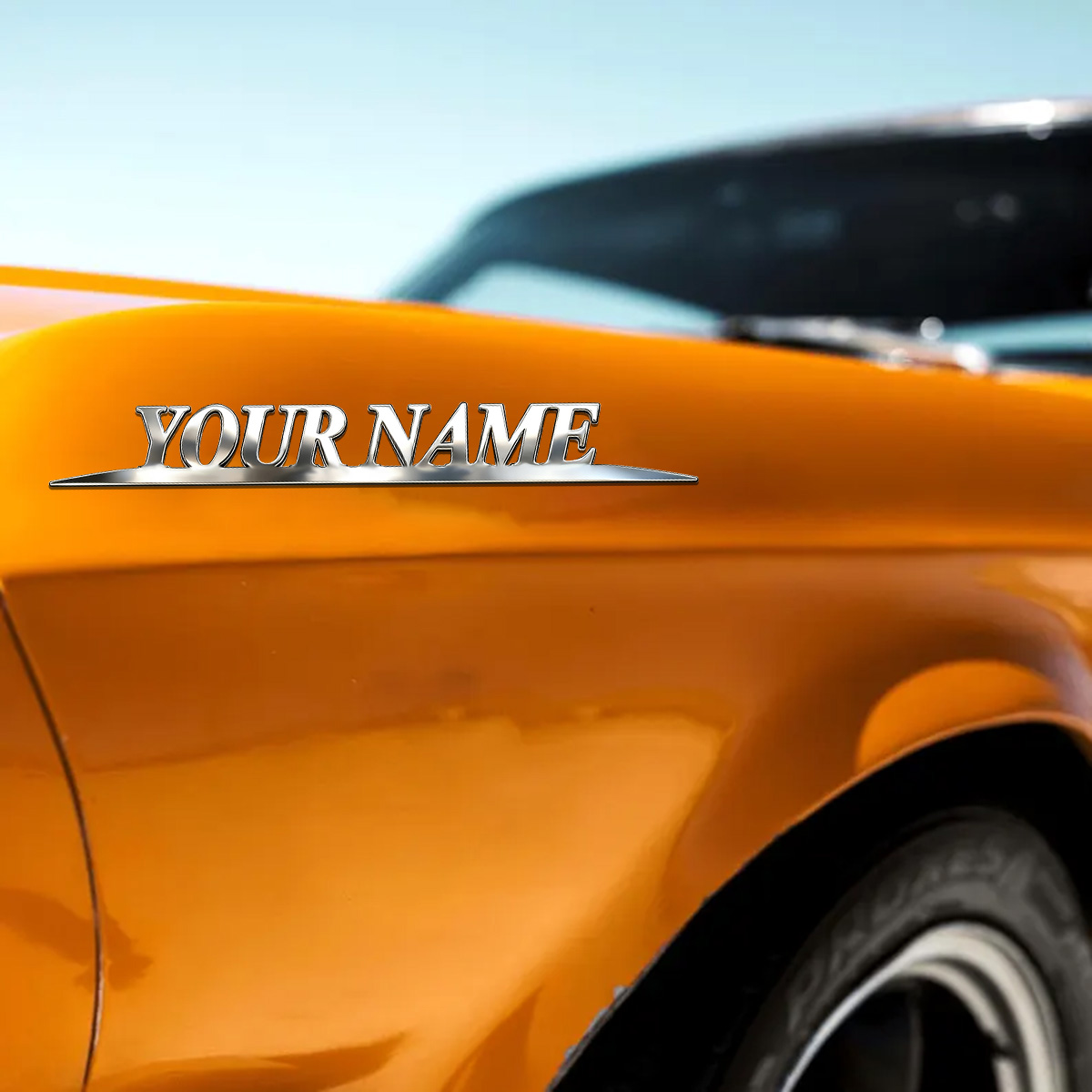 Metal Trendy YOUR NAME Sticker – Car Accessories Logo recenzja i cena
