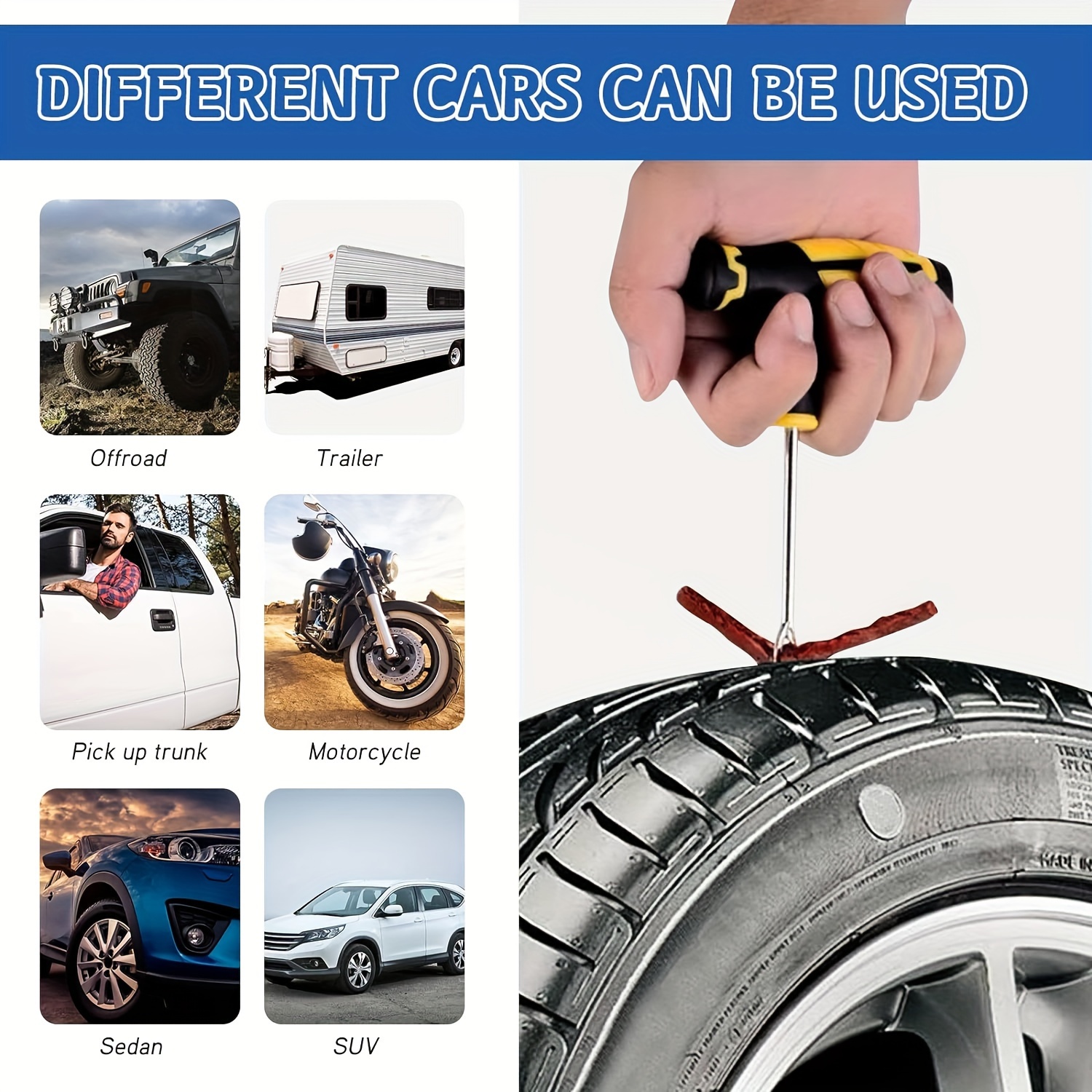 Emergency Heavy Duty Car Tire  – Car Emergency Tool Kit recenzja i cena