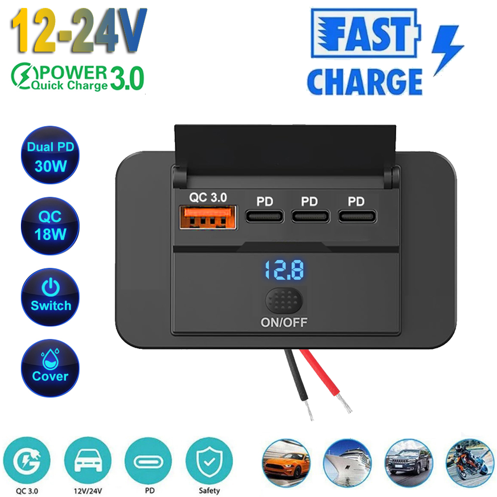 2025 4 Ports 12V RV USB Outlet – Car Accessories Qc recenzja i cena