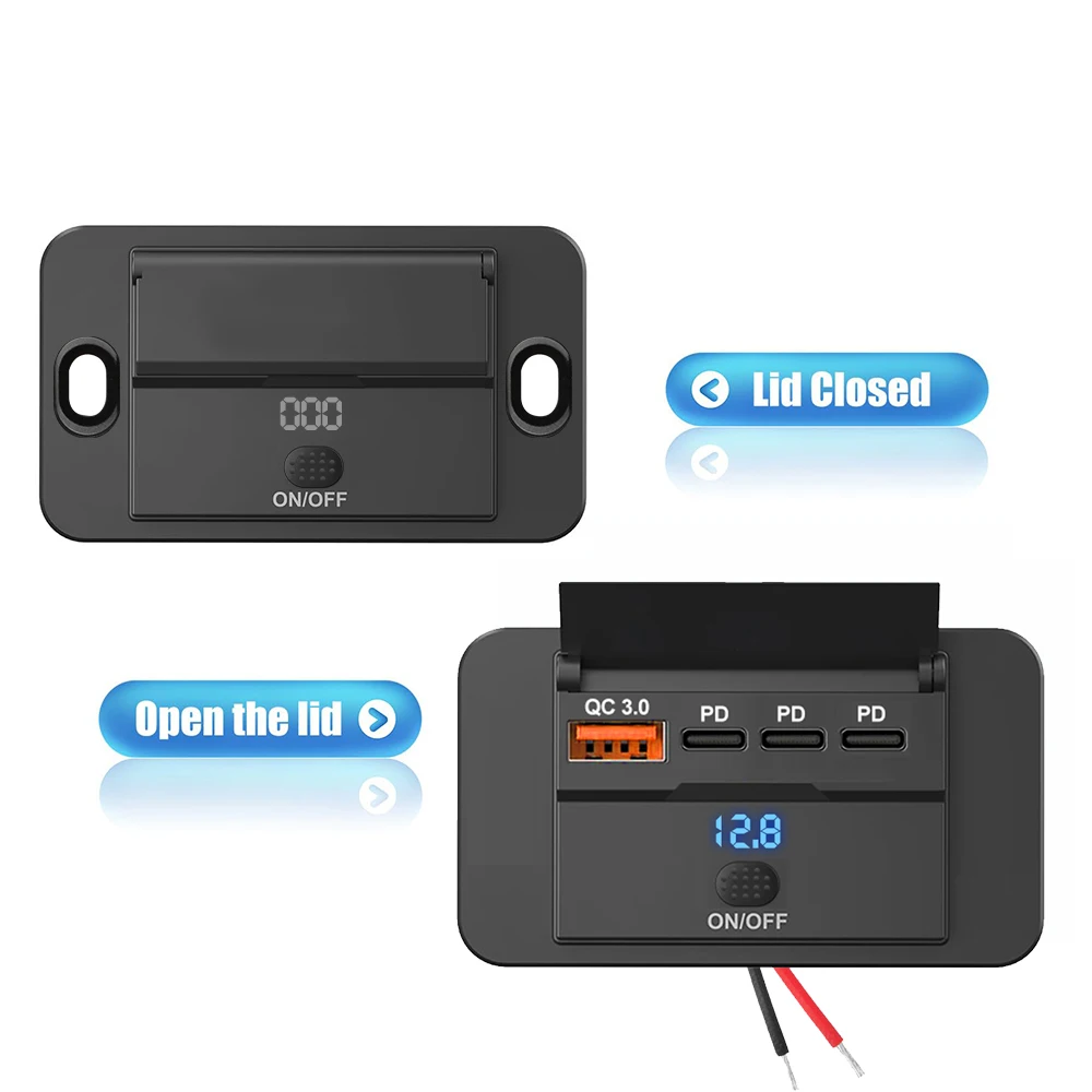 2025 4 Ports 12V RV USB Outlet – Car Accessories Qc recenzja i cena