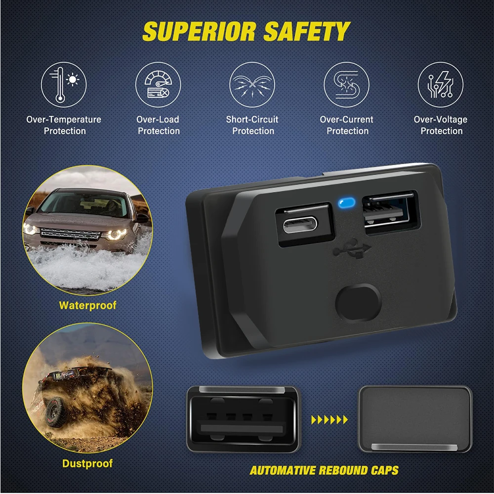 12V-24V USB Fast Car Charger O – Car Accessories Qc recenzja i cena