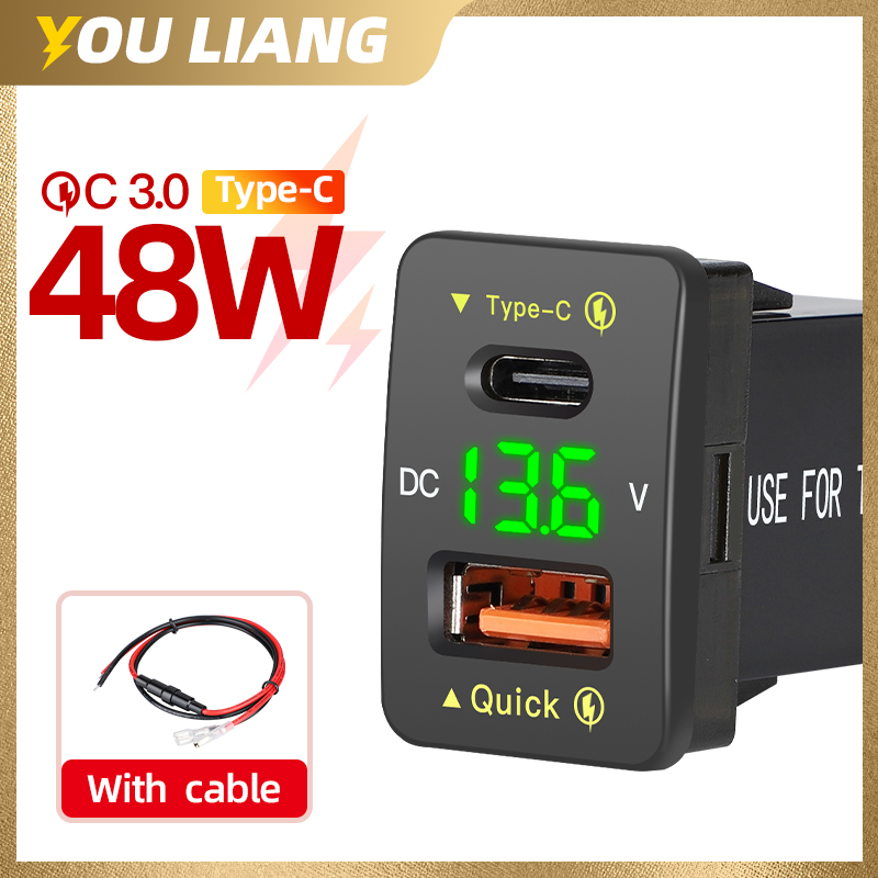 QC3.0 48W Usb C PD Port 12V/24 – Car Accessories Qc recenzja i cena