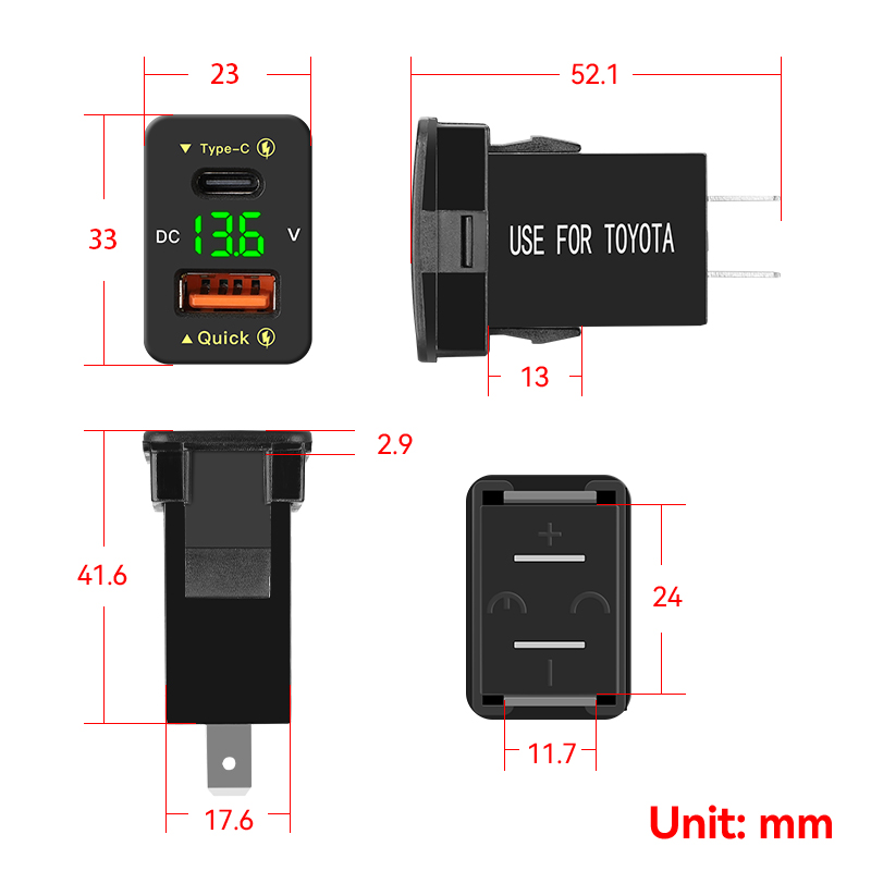 QC3.0 48W Usb C PD Port 12V/24 – Car Accessories Qc recenzja i cena