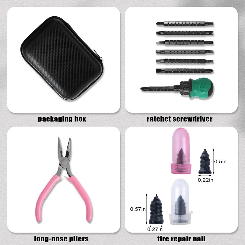 Tire Repair Rubber Nail Tool S – Car Emergency Tool Kit recenzja i cena
