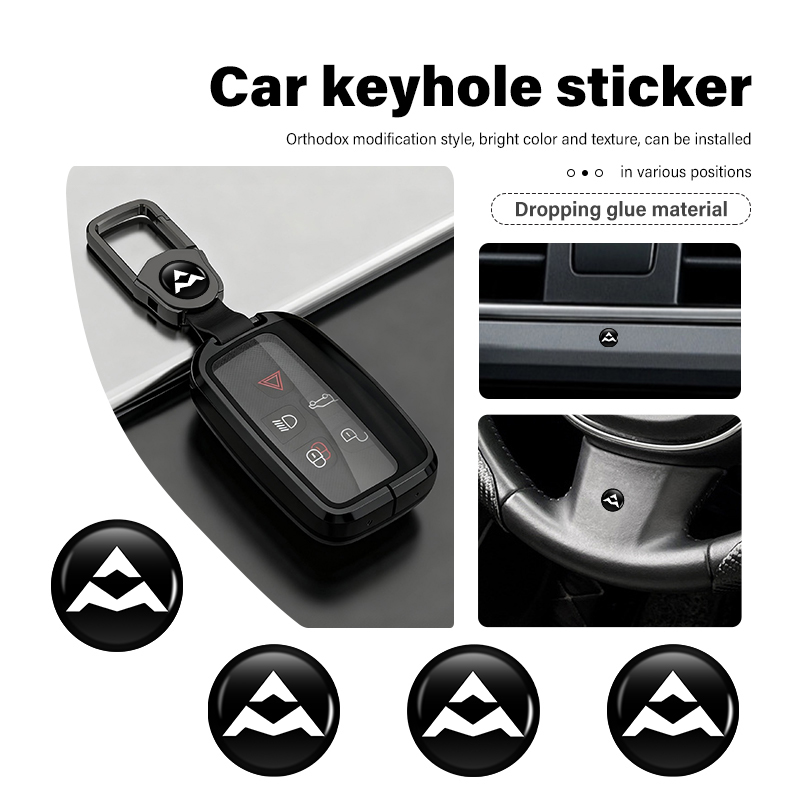 8/12pcs Car Door Keyhole Stick – Car Accessories Logo recenzja i cena