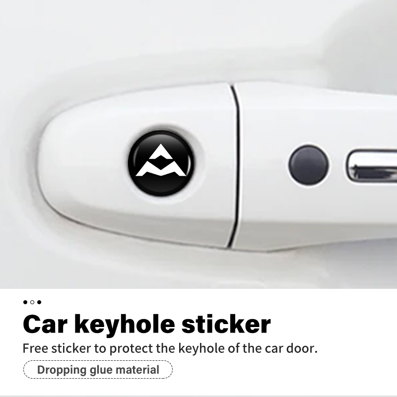 8/12pcs Car Door Keyhole Stick – Car Accessories Logo recenzja i cena
