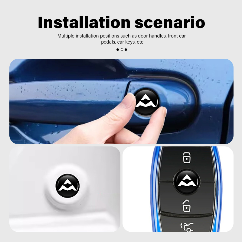 8/12pcs Car Door Keyhole Stick – Car Accessories Logo recenzja i cena