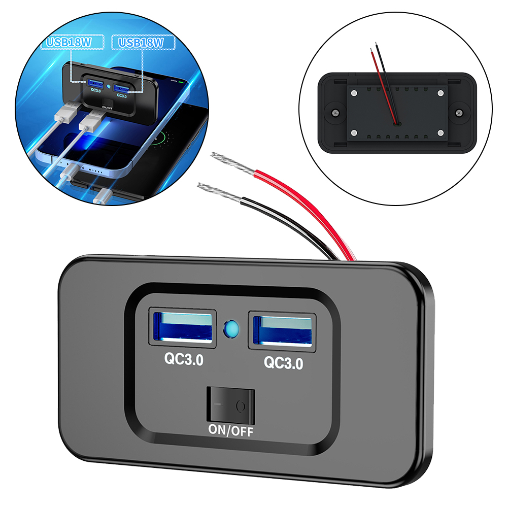 12V-24V QC 3.0 Dual USB Car Fa – Car Accessories Qc recenzja i cena