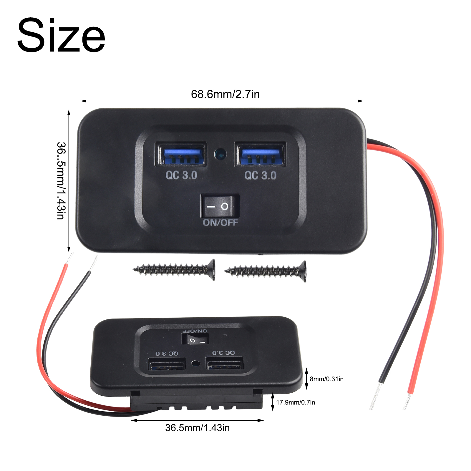 12V-24V QC 3.0 Dual USB Car Fa – Car Accessories Qc recenzja i cena