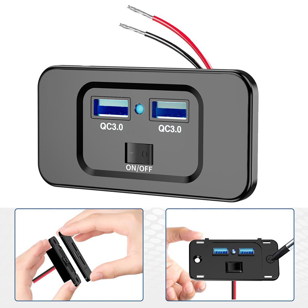 12V-24V QC 3.0 Dual USB Car Fa – Car Accessories Qc recenzja i cena