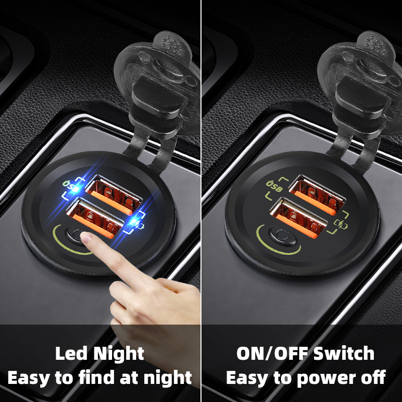 QC3.0 36W Car Usb Charger Auto – Car Accessories Qc recenzja i cena