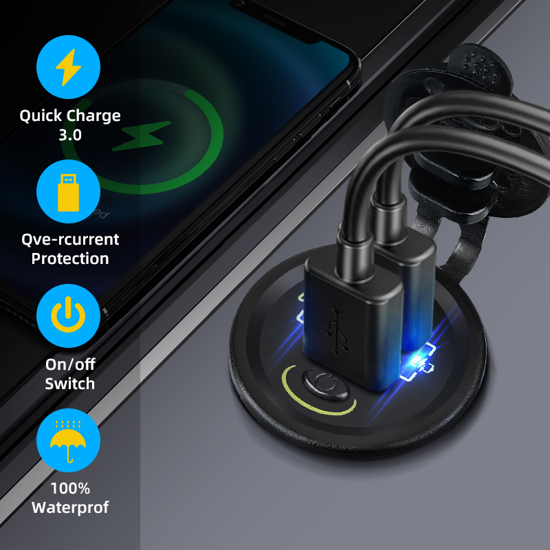 QC3.0 36W Car Usb Charger Auto – Car Accessories Qc recenzja i cena