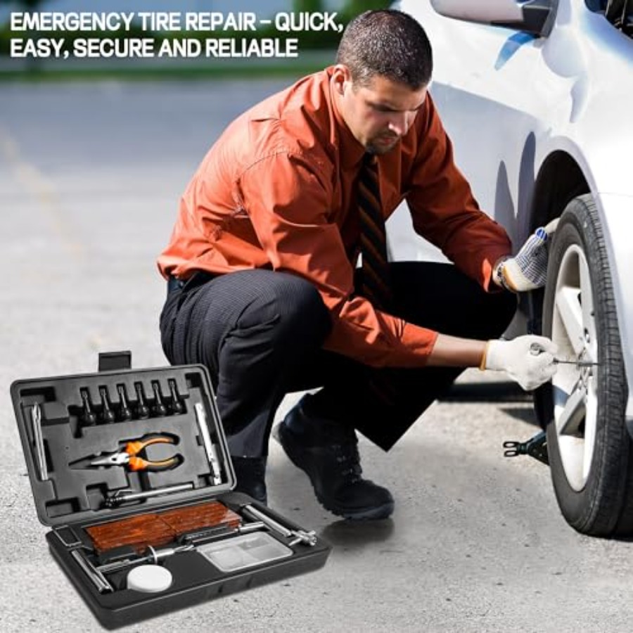Solid Stainl Steel Tire Repair – Car Emergency Tool Kit recenzja i cena